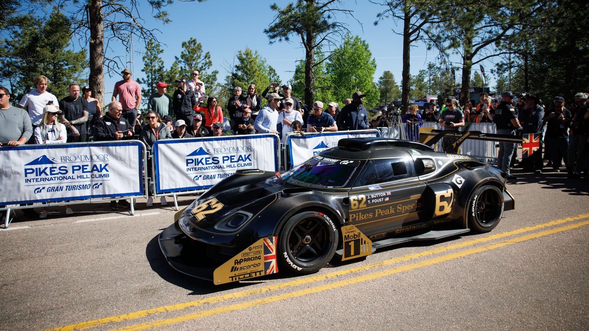 The 700bhp Radford 622 Pikes Peak car finished first in its class
